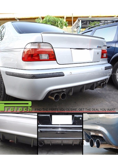 Bmw E39 1998-2004 Plastik Boyasız M5 Arka Difüzör