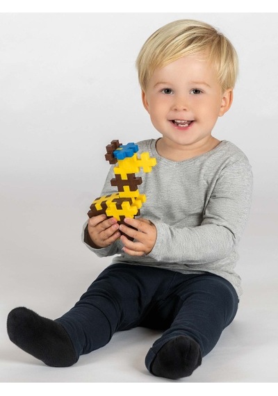 Plus - Plus Minecraft Temalı Silindir Kutuda Big Giraffe - Büyük Zürafa Lego Yapı Oyuncağı