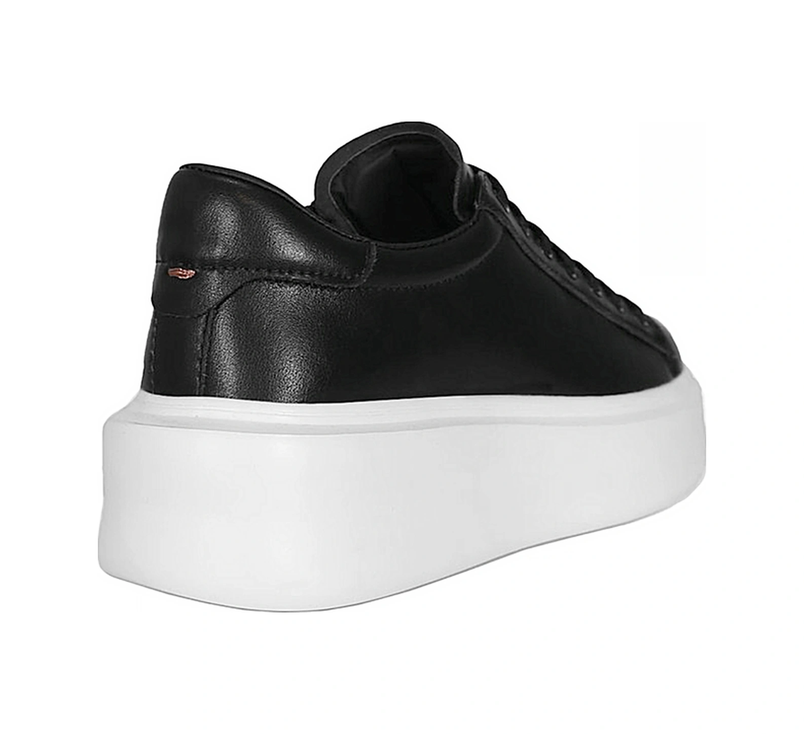 Lufian 112230221 Gage 25k Erkek Hakiki Deri Klasik Sneaker Siyah Siyah