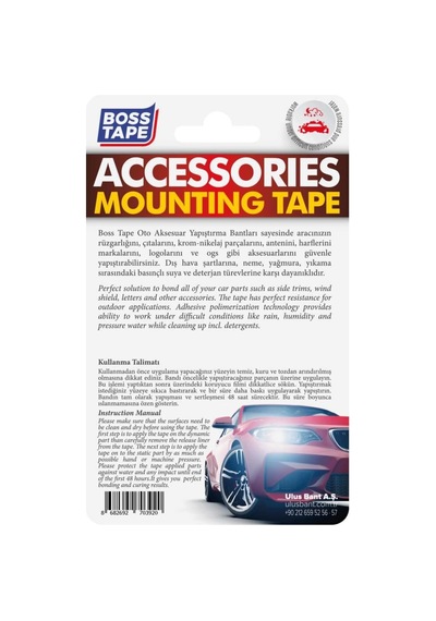 Boss Tape Araba Aksesuar Bandi, 1,5 Metre Uzunluk X 19 Mm Kalinlik Diğer
