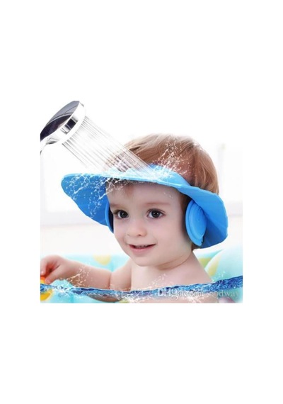 Kulaklıklı Bebek Banyo Şapkası (Ayarlanabilir Düğmeli) Çok Renkli