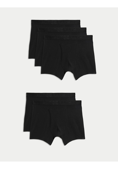 Marks & Spencer 5'li Pamuk Karışımlı Cool & Fresh Trunk T14005370a Siyah