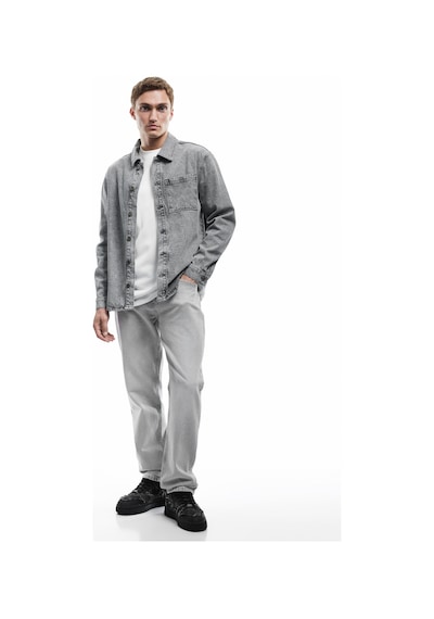 Koton Pamuklu Normal Bel Vintage Straight Fit Jean Pantolon Gri 6wam40060nd Gri Koton Pamuklu Normal Bel Vintage Straight Fit Jean Pantolon Gri 6wam40060nd Gri