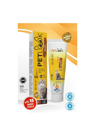 Petlook Kediler İçin Malt Macun Biotin İçerikli 115 G