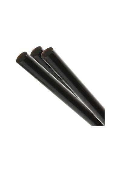 Siyah Silikon, Sıcak Mum Silikon, 11 Mm X 30 Cm, Kalın Silikon