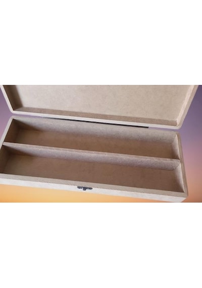 1448bng90249hobi Adn Dekoratif Şiş Kutusu Ahşap Mdf Ham Cnc Kesim Klipsli Model El Yapım