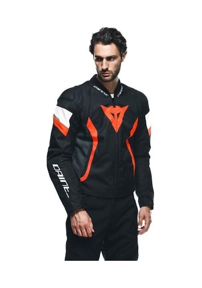 Dainese Avro 5 Black Red Fluo White Tekstil Mont