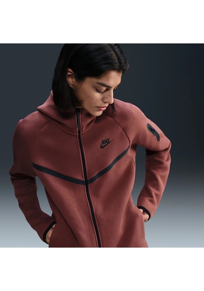 Nike Tech Fleece Windrunner Fz Hooded Kadın Sweatshirt-sportxstore Kiremit