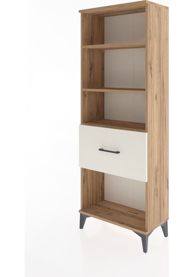 Arges Dolap 3 Raflı Tek Çekmeceli 60x30x163 Çam-aytaşı Atlas Çam