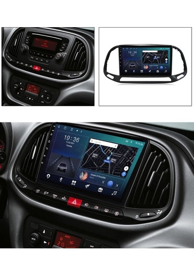 Exvol Fiat Doblo 2015+2022 Android 4gb/64gb Multimedya Carplay 9 İnc Hd Ips Ekran + Park Kamerası Hediyeli 9"