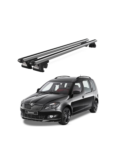 Venüs Skoda Roomster 2007-2015 Uyumlu Gri Ara Atkı Port Bagaj Tavan Barı