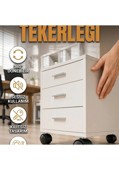 4 Cm Kilitsiz Döner Tekerlek Ayak Seti 4 Lü Sessiz Mobilya Destek Ayağı Çok Renkli