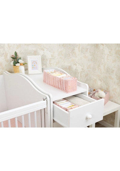 Baby Akordiyon Organizer Çekmece Düzenleyici Small Pembe -04102 Lisinya