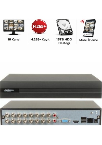 Xvr1b16 16 Kanal Hd Dvr Güvenlik Kamera Kayıt Cihazı
