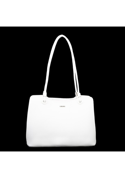 Nas Bag Kadın Sade Şık Zamansız Omuz Çantası 32x22 Cm Beyaz