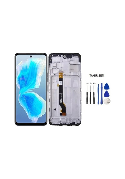 Tkgz Infinix Hot 30i Lcd Ekran Dokunmatik Service Pack - Full Çıtalı + Tamir Seti