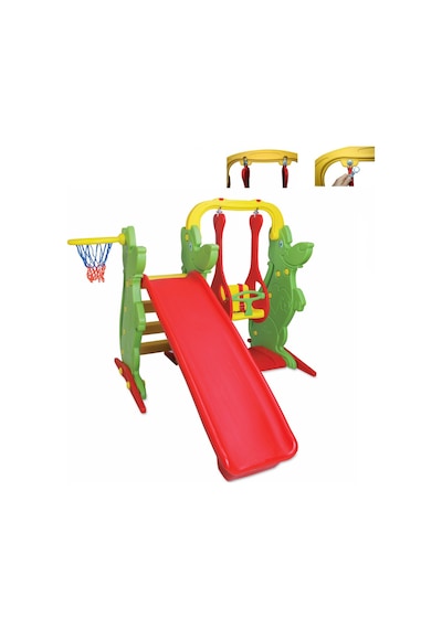 King Kids Kaydıraklı Salıncak Set A Yeşil