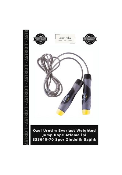 Özel Üretim Everlast Weighted Jump Rope Atlama İpi 833640-70 Spor Zindelik Sağlık
