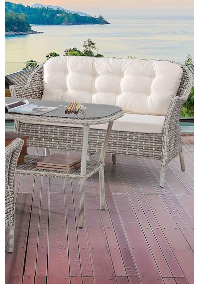 Rattan Orkide Bahçe Takımı 2+1+1+masa Cappuccino Çok Renkli Rattan Orkide Bahçe Takımı 2+1+1+masa Cappuccino Çok Renkli