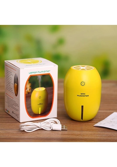 Limon Tipi Işıklı Mini Hava Nemlendirici 180 ML