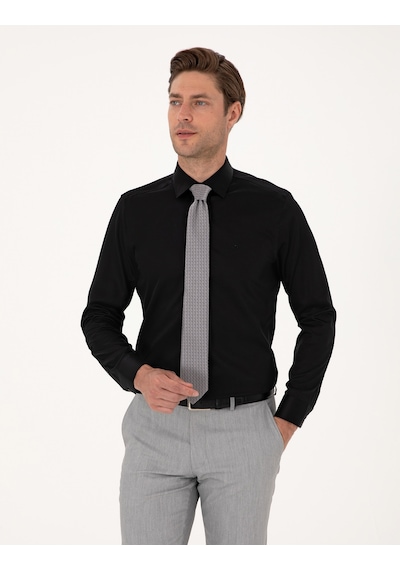 Pierre Cardin Erkek Siyah Gömlek Basic 50301930-vr046 Siyah