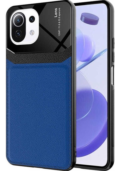 Xiaomi Mi 11 Lite Kılıf Zore Emiks Kapak Lacivert