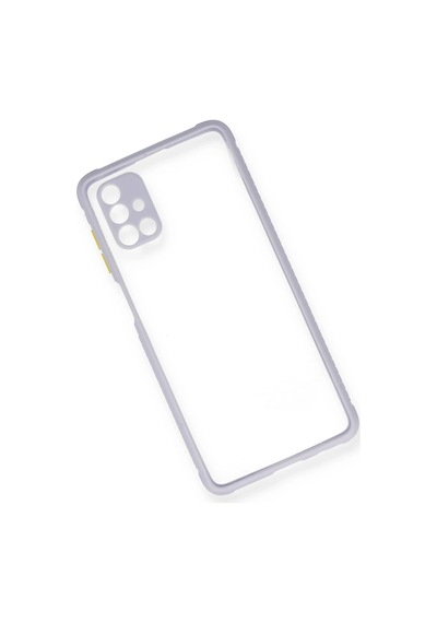 Gld-spt- Newface Samsung Uyumlu Galaxy M51 Kılıf Miami Şeffaf Silikon - Lila