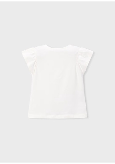 Mayoral Kız Çocuk T-shirt 3007 Krem