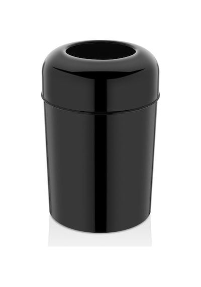 Rulopak Pota Kapak Çöp Kovası - Siyah 15 Lt