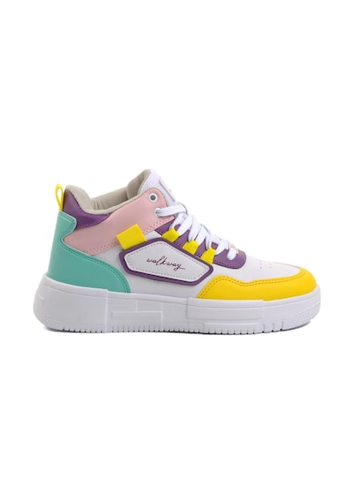 Walkway Nefertiti Beyaz-sarı Unisex Hi Sneaker 001