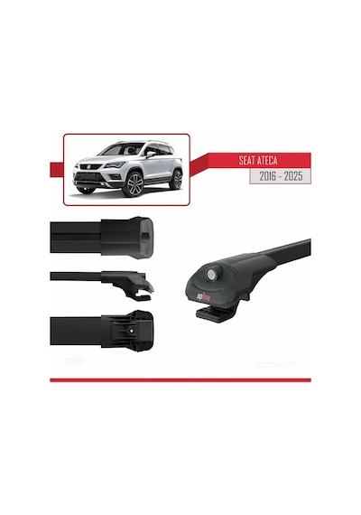 Seat Ateca Kh7 2016 Ve Sonrası İle Uyumlu Ace-1 Ara Atkı Tavan
