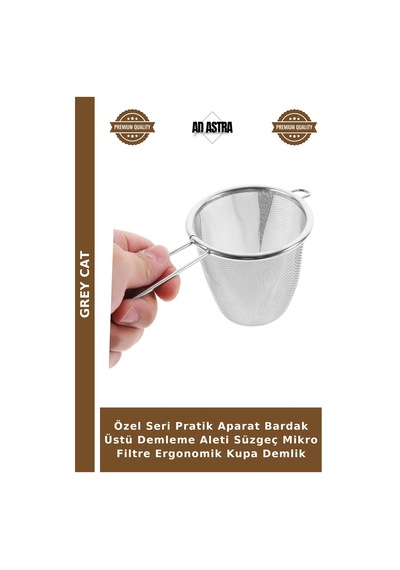 Özel Seri Pratik Aparat Bardak Üstü Demleme Aleti Süzgeç Mikro Filtre Ergonomik Kupa Demlik Diğer