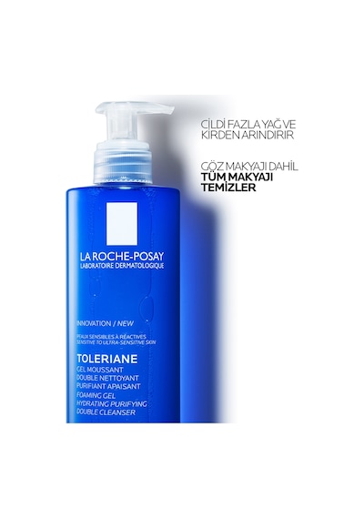 La Roche Posay Toleriane Hassas Ciltler Dahil Tüm Ciltler İçin Temizleme Jeli 400 Ml