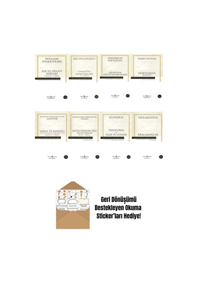 Cennetin Anahtarları - Seviyordum Sizi 8 Kitap Set + Okuma Sticker'ları