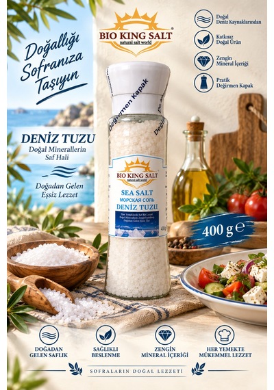 Deniz Tuzu Değirmen Kapak 400 Gr