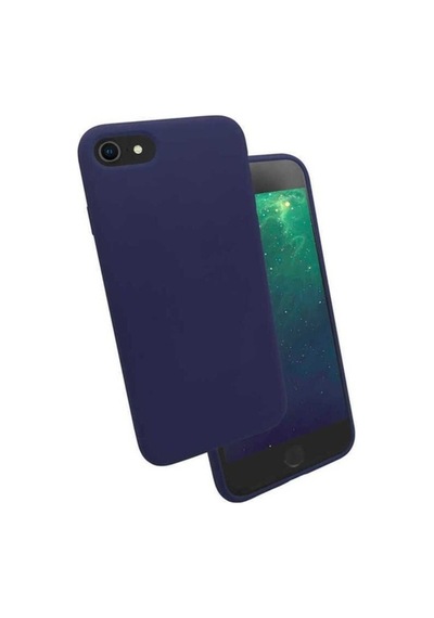 Apple Uyumlu iPhone Se 2020 Kılıf Zore Silk Silikon Lacivert