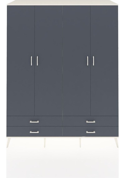 Kronos Gardrop 6 Raflı 4 Çekmeceli 2 Askılı 176x59x221 Aytaşı-antrasit Antrasit Kronos Gardrop 6 Raflı 4 Çekmeceli 2 Askılı 176x59x221 Aytaşı-antrasit Antrasit