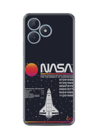 Realme 50 Pro 4g Kılıf Desenli Silikon Nasa 2 1407
