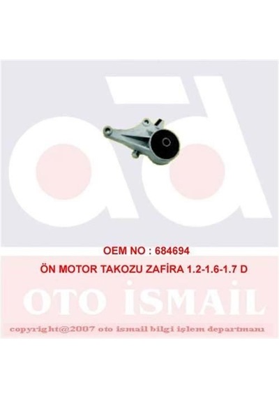 DOĞRU KAUÇUK 722 MOTOR TAKOZU ÖN ASTRA G ZAFIRA A 1.4 1.6 1.8 16V