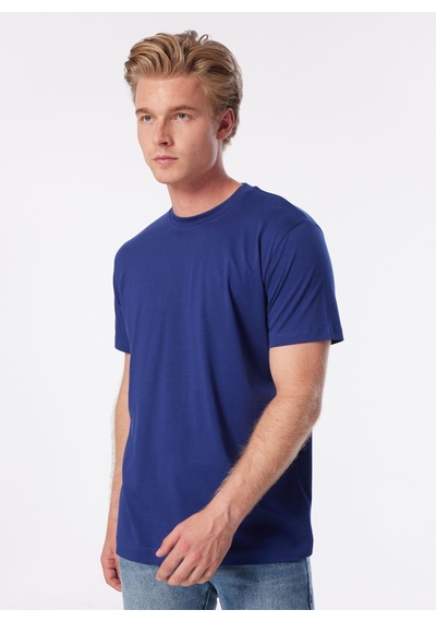 John Richmond Bisiklet Yaka Mavi Erkek T-shirt Ump24013ts