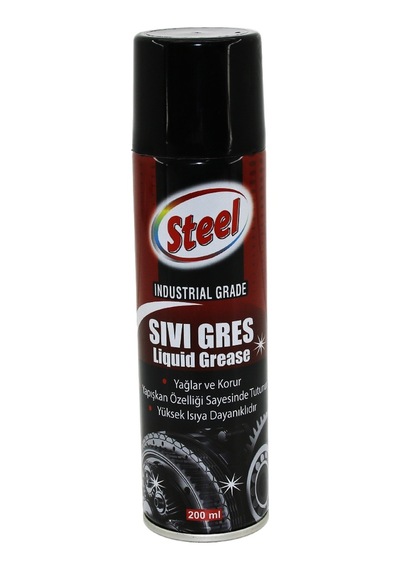 Steel St-1304 Sıvı Gres Sprey 200ml Yağlar - Korur - Isıya Dayanı