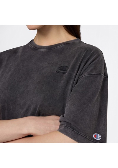 Champion Crewneck Regular Fit Kadın Gri T-shirt 118483 2800153