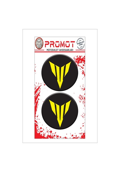 Mt 3d Kabartmalı Damla Logo Sticker 5cm 03