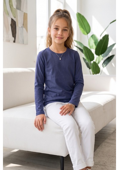 Kiagu İndigo Uzun Kol Basic T-shirt- Terletmeyen Esnek Kumaş Pamuklu Mevsimlik İndigo Uzunkol Kız Çocuk Tsort İndigo - 896383328 İndigo Kiagu İndigo Uzun Kol Basic T-shirt- Terletmeyen Esnek Kumaş Pamuklu Mevsimlik İndigo Uzunkol Kız Çocuk Tsort İndigo - 896383328 İndigo