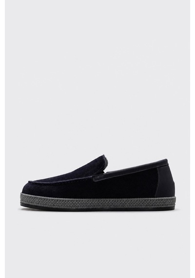 Fast Step Hakiki Deri Erkek Casual 722ma607 Lacivert Süet