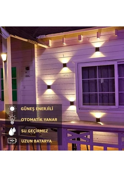 Hubrendy Emin Solar 4 Ledli 11cm Duvar Aydınlatması