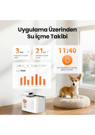Petkit Eversweet Max 2 Uvc Akıllı Su Pınarı Petkit Türkiye Garantili