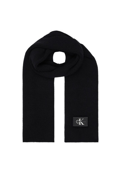 Calvin Klein Monologo Rubber Patc Kadın Siyah Atkı