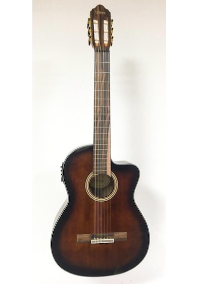 Valencia Vc564cebsb Elektro Klasik Gitar Cutaway 4/4 Kahve Sunburst