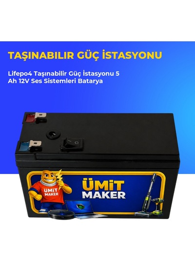 Lifepo4 Taşınabilir Güç İstasyonu 5 Ah 12v Ses Sistemleri Batarya